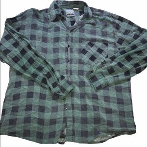 🔥Pearl River Green Plaid Button Up Shirt - M